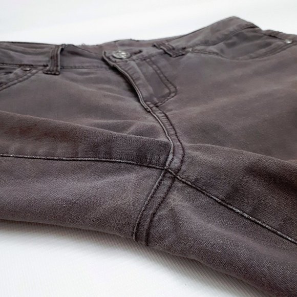 POINT ZERO Vintage Boot Cut Jeans in Chocolate Brown Ombré Fade - Picture 15 of 16